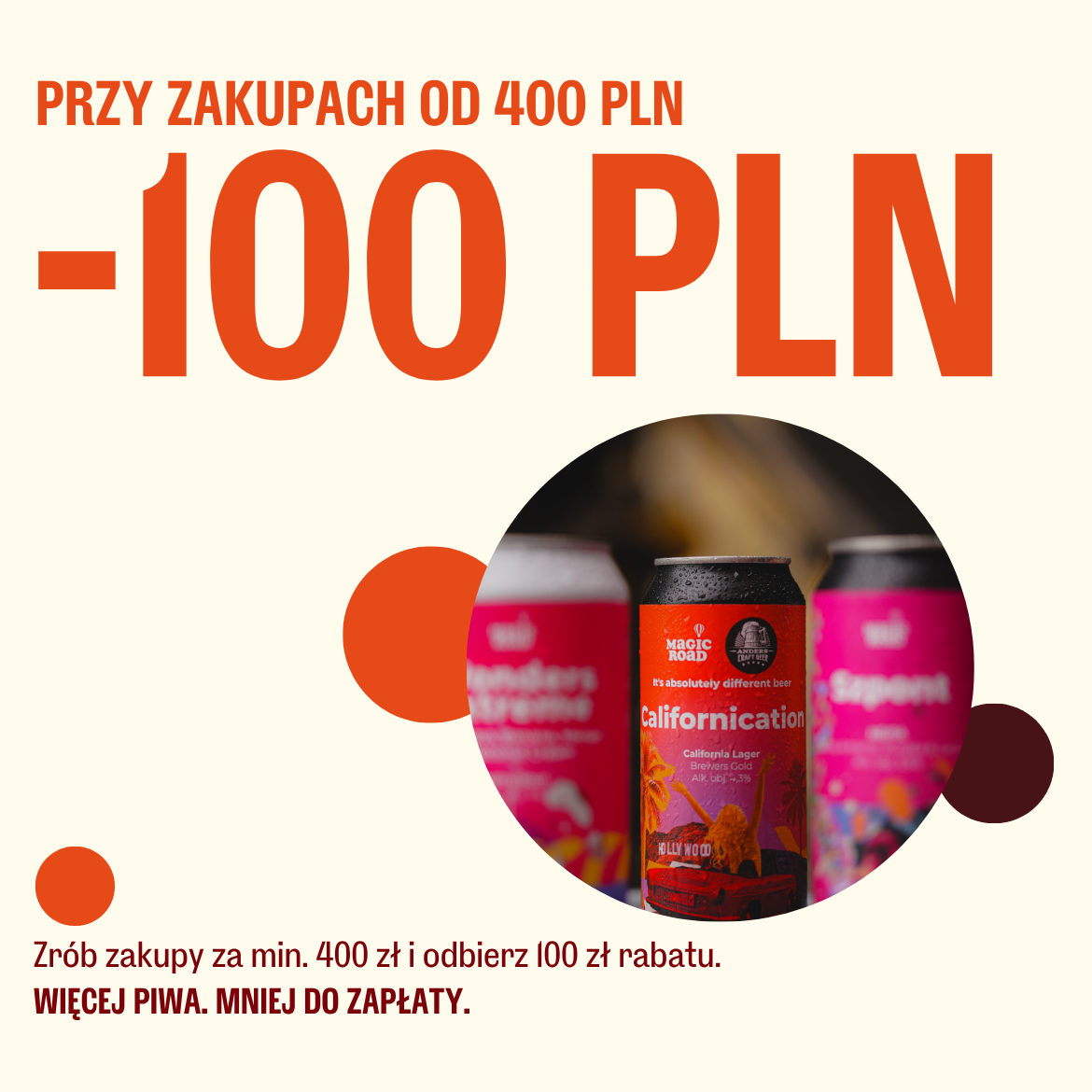 -100 PLN przy min. koszyku 400 PLN PL