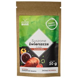 FoodBugs: Suszone Świerszcze Kurczak BBQ - paczka 20g