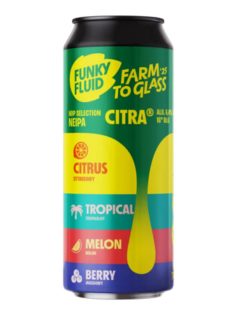 Funky Fluid: Farm To Glass Citra - puszka 500 ml