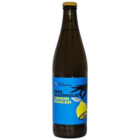 Browar Stu Mostów: Non Alcoholic Lemon Radler - butelka 500 ml