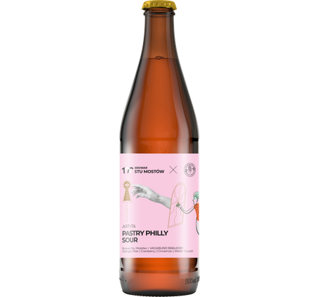 Browar Stu Mostów x Vagabund: ART+74 Pastry Philly Sour - butelka 500ml