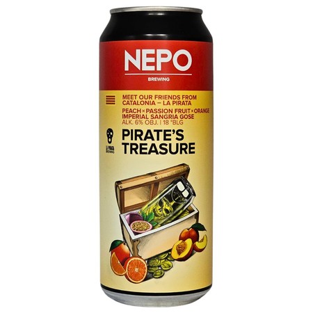 Nepomucen x La Pirata: Meet our Friends Pirate's Treasure - puszka 500 ml