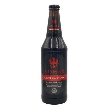 Komes: Porter Malinowy - butelka 500 ml