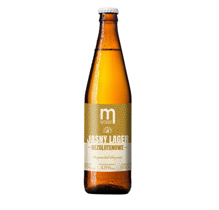 Browar Maryensztadt: Jasny Lager Bezglutenowe - butelka 500 ml