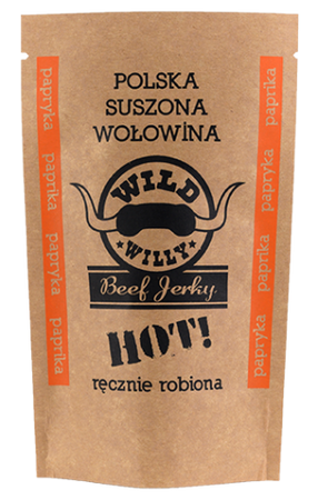 Wild Willy Beef Jerky Papryka Hot - 30 g