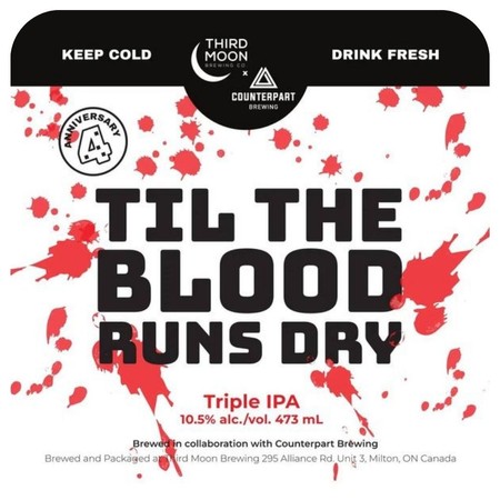 Third Moon x Counerpart: Till the Blood Runs Dry 4th Anniversary - puszka 473 ml