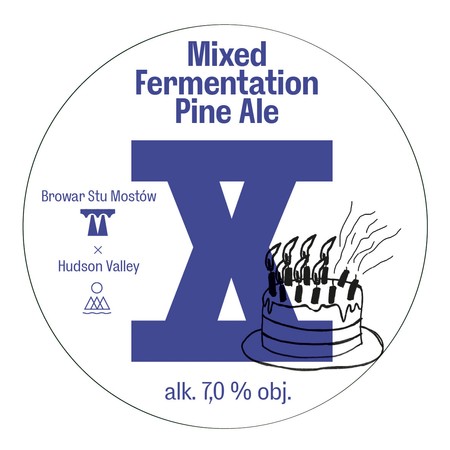 Browar Stu Mostów x Hudson Valley: 10th Anniversary Mixed Fermentation Pine Ale - KEG 12 L Typ A