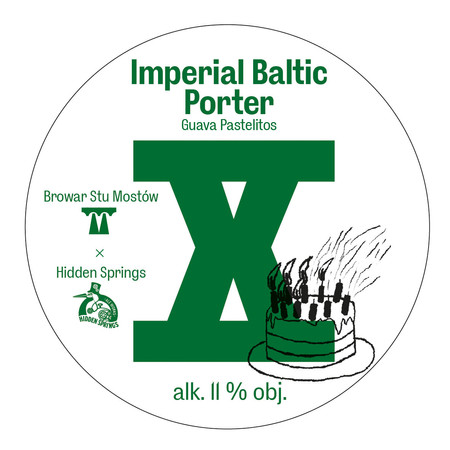 Browar Stu Mostów x Hiden Spring: 10th Anniversary Imperial Baltic Porter - KEG 10 L A