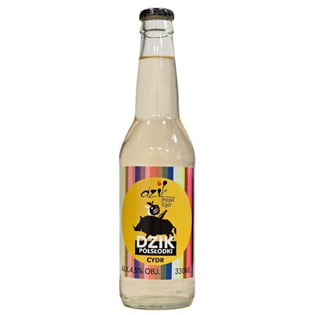 Cydr Dzik: Półsłodki - butelka 330 ml