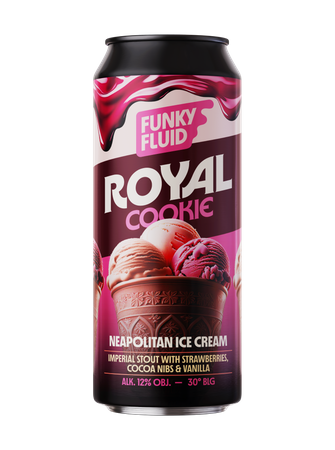 Funky Fluid: Royal Cookie Neapolitan Ice Cream - puszka 500 ml