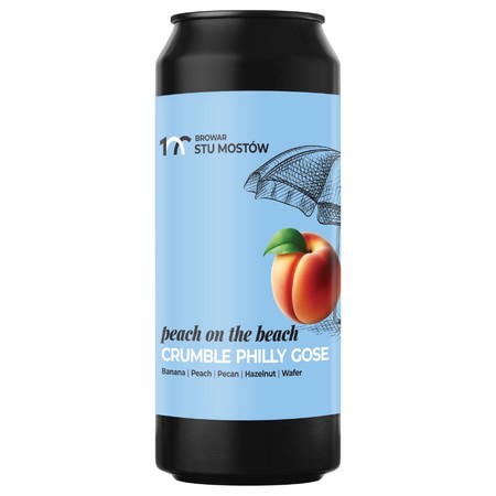 Browar Stu Mostów: Peach on the Beach - puszka 440 ml