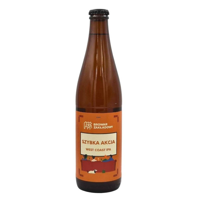 Browar Zakładowy Szybka Akcja Butelka 500 Ml Piwo Kraftowe Pale Ale Ipa Dipa Apa 0114